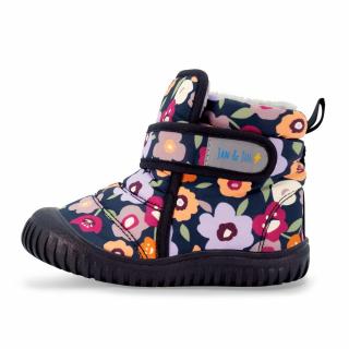 Dětské zimní boty Jan & Jul / Toasty-Dry Booties Winter Flowers 26,5