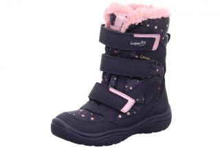 Dětské zimní boty Superfit Crystal blau/rosa 1-009090-8000 25, Modrá