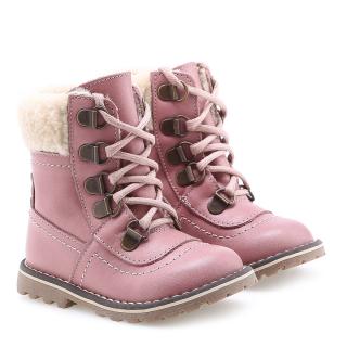 Dětské zimní kožené boty Emel EV2134-16 Růžová 20, Růžová