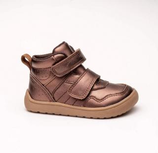 Dívčí celoroční boty Barefoot TIRA BROWN, Protetika, hnědá 21