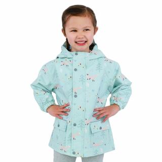 Nepromokavá bunda Jan & Jul - Cozy - Minty Forest 4-5 let / 104-112 cm