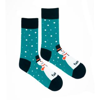 Ponožky Fusakle Snehulo 39 - 42, Modrá