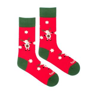 Ponožky Fusakle Sob vánoční 35 - 38, Červená