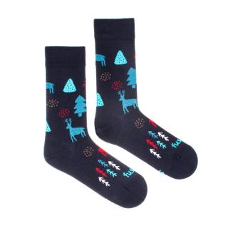 Ponožky Fusakle Sváteční les 39 - 42, Modrá