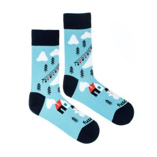 Ponožky Fusakle Zimní krása 43 - 46, Modrá