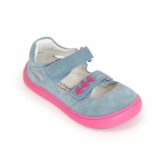 Protetika Barefoot Dětské sandály TERY Jeans světle modrá 29, Světle modrá