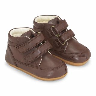 První botičky Bundgaard Prewalker II Strap BG501019-201 Brown / Hnědá 19, Hnědá