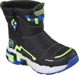 Skechers MEGA-CRAFT Chlapecká zateplená zimní obuv 402198L BBLM 32, Vícebarevné