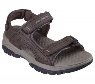 Skechers Panské Sandály TRESMEN GARO Chocolate 204105/CHOC 42,5, Čokoládová