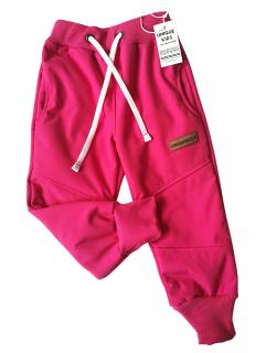 Zimní softshellové kalhoty zateplené beránkem UNIQUE kids fuchsia 140, Fuchsia
