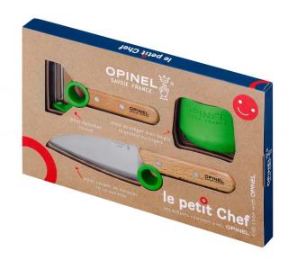 Dětský kuchařský set OPINEL Le Petit Chef set - Zelený