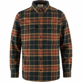 Košile FJÄLLRÄVEN Övik Twill Shirt M - Autumn Leaf-Dark Navy Velikost: S