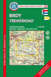 Laminovaná turistická mapa - Brdy, Třemšínsko, 7. vydání, 2020