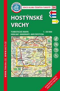 Laminovaná turistická mapa - Hostýnské vrchy, 7. vydání, 2018
