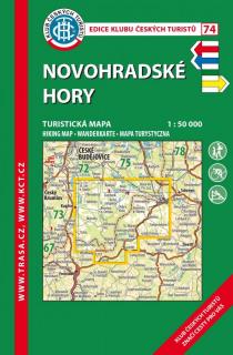 Laminovaná turistická mapa - Novohradské hory, 8. vydání, 2021