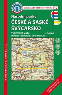 Laminovaná turistická mapa - NP České a Saské Švýcarsko 8. vydání, 2019