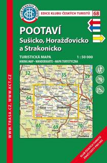 Laminovaná turistická mapa - Pootaví, Sušicko, Horažďovicko, 2020 7.vyd.