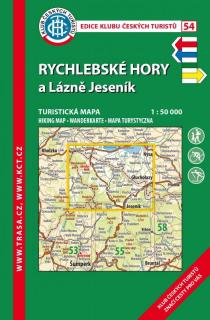 Laminovaná turistická mapa - Rychlebské hory, 7. vydání, 2020