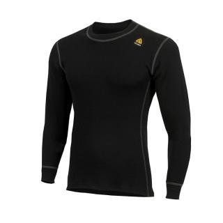 Merino triko Aclima WarmWool Crew Neck shirt 200g - Jet Black Velikost: L