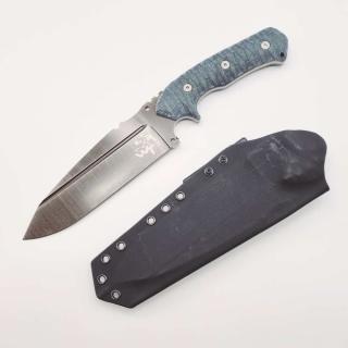 Nůž Wander Tactical SMILODON (The Oath) - Iron Washed / Micarta Black