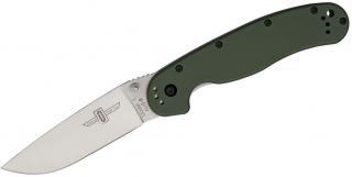 Ontario RAT-1 Satin Plain - OD Green Handle