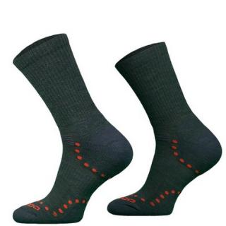 Ponožky COMODO STAL - Merino/Alpaca - treking - khaki Velikost: 35-38