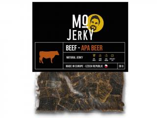 Sušené maso MO JERKY Hovězí jerky - Apa beer 30 g
