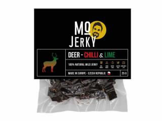 Sušené maso MO JERKY Jelení jerky - Chilli & limetka 25 g