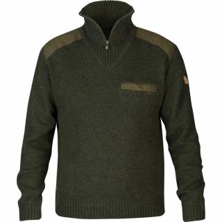 Svetr Fjällräven Koster Sweater - Dark Olive Velikost: L