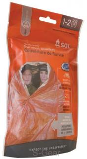 Termofólie a nouzová přikrývka pro 2 osoby S.O.L. Emergency Blanket XL