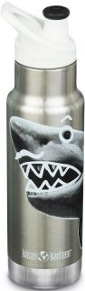 Termoska KLEAN KANTEEN Kid Classic Insulated 355 ml Sport Cap - Mr. Shark