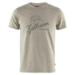 Tričko FJÄLLRÄVEN Sunrise T-Shirt - Light Olive / Melange Velikost: XXL