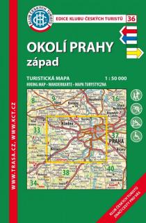 Turistická mapa - Okolí Prahy - západ, 7. vydání, 2017