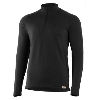 Vlněná Merino mikina WARY 260g - černá Velikost: 3XL