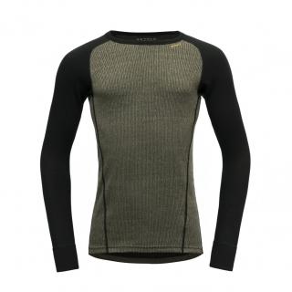 Vlněné merino triko DEVOLD Duo Active Merino 210 Shirt Man - Lichen/Caviar Velikost: XL