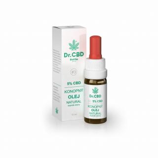 5 % CBD Konopný olej - doplněk stravy 10 ml