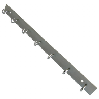 Balkonový sušák na prádlo, držák prádelních šňůr 70 cm, 7 háčků