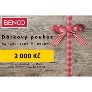 Dárkový poukaz v hodnotě 2000 Kč