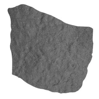 Gumový zahradní nášlapný kámen - barva šedá
