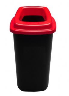 Odpadkový koš plastový SORT BIN 45 L - červené víko