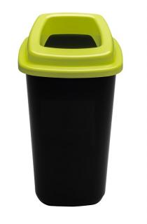 Odpadkový koš plastový SORT BIN 45 L - zelené víko