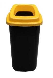 Odpadkový koš plastový SORT BIN 45 L - žluté víko