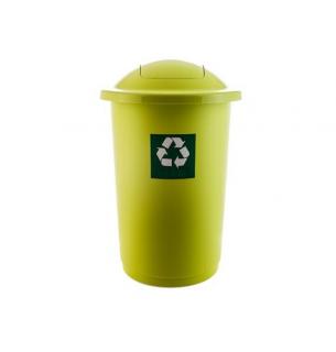 Odpadkový koš plastový TOP BIN 50 L - barva zelená
