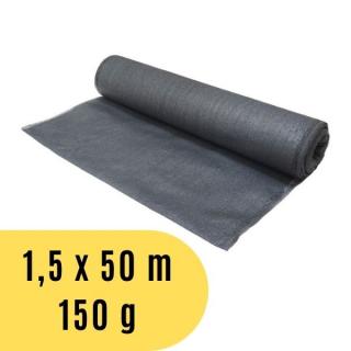 Stínící tkanina 1,5 x 50 m, 150 g / m2 - šedá