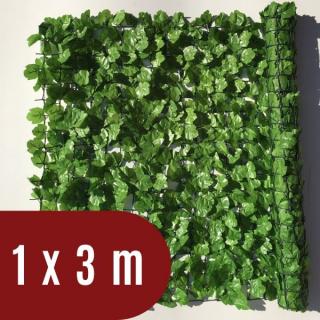 Umělý živý plot listnatý - výška 150 cm, balení 3 m - břečťan