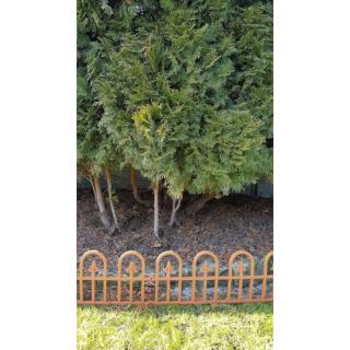 Zahradní plůtek, plast - imitace kovaný plot 2,3 m - barva terakota