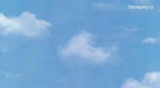 Barevná transparentní samolepící folie, Oblaka Varianta: Oblaka, šíře 45cm, cena za 15 m