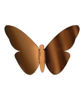 Bronzoví motýlci 3D samolepicí dekorace z polypropylenu
