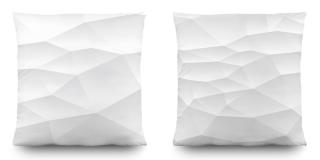 Dekorační foto polštářek Bílá abstrakce, 45x45cm, CN3616