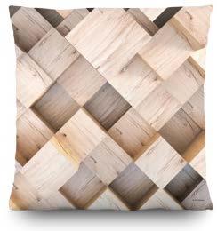 Dekorační foto polštářek Dřevěné krychle, 45x45cm, CN3607